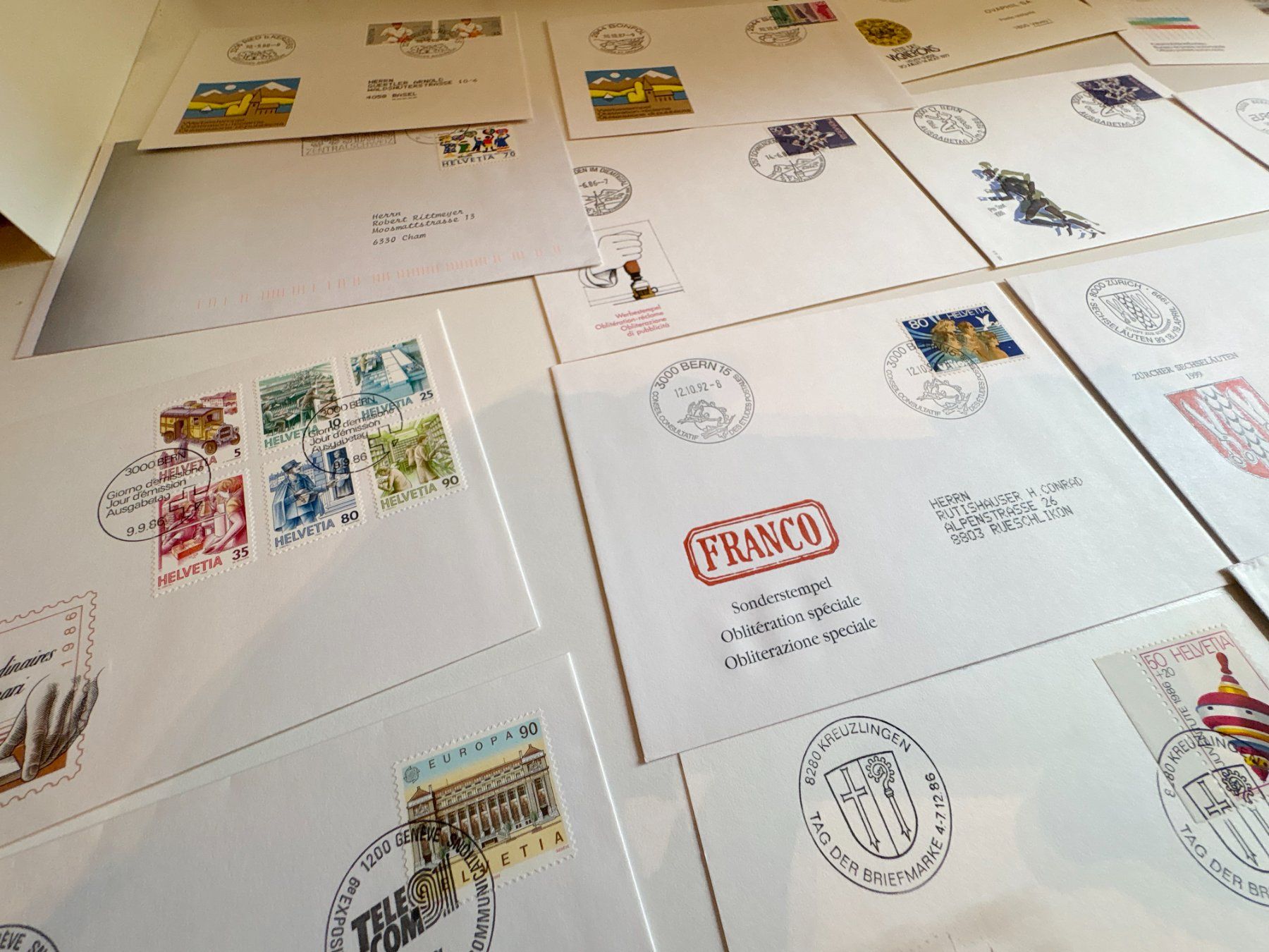 Tutti i francobolli: FDC HELVETIA LOT – Usato da Riva san vitale venduto da abd_p86k 4