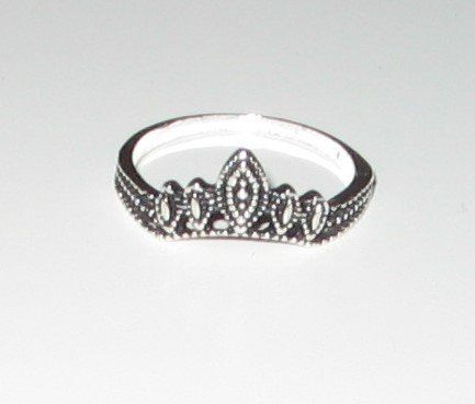 Anelli: Ring silberfarbig, Motiv Diadem, U53 – Nuovo (secondo la descrizione) da Flamatt venduto da Tattoo18