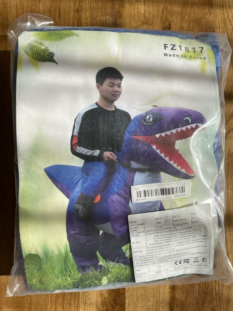 Costumi: T-Rex Halloween Costume – Nuovo e nell'imballaggio originale da Lachen SZ venduto da drr_cs82