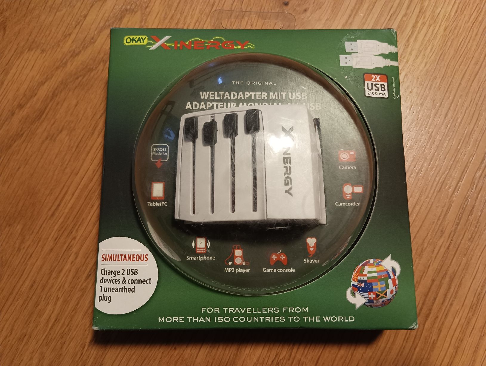 Laufwerke & Adapter: Weltadapter mit USB, Reiseadapter NEU – Neu und originalverpackt aus Densbüren von H-76 1