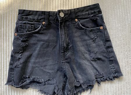 New Yorker Hotpants Shorts Jeans Schwarz Denim Gr. XXS