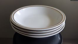 4 er Suppen Teller Set Porzellan Winterling
