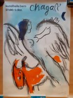 Marc Chagall, "L' Ange" Originalplakat Kunsthalle Bern 1956