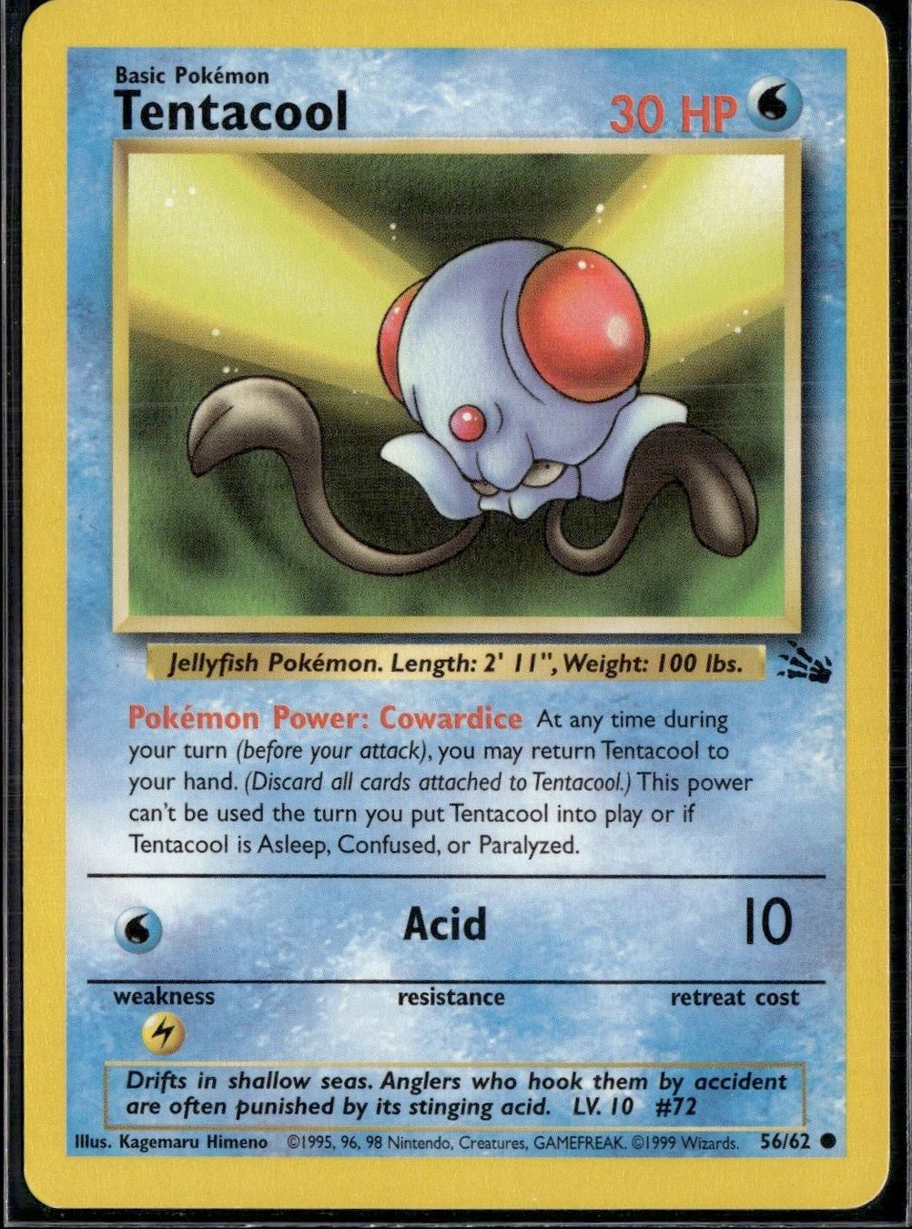 Pokémon Cartes à collectionner: Tentacool 56/62 – D'occasion à Zürich par pokemon_cards