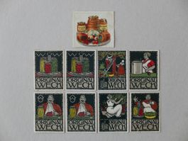 ANTIKE WERBEMARKE - REKLAMEMARKE – WECK-EINMACHGLÄSER