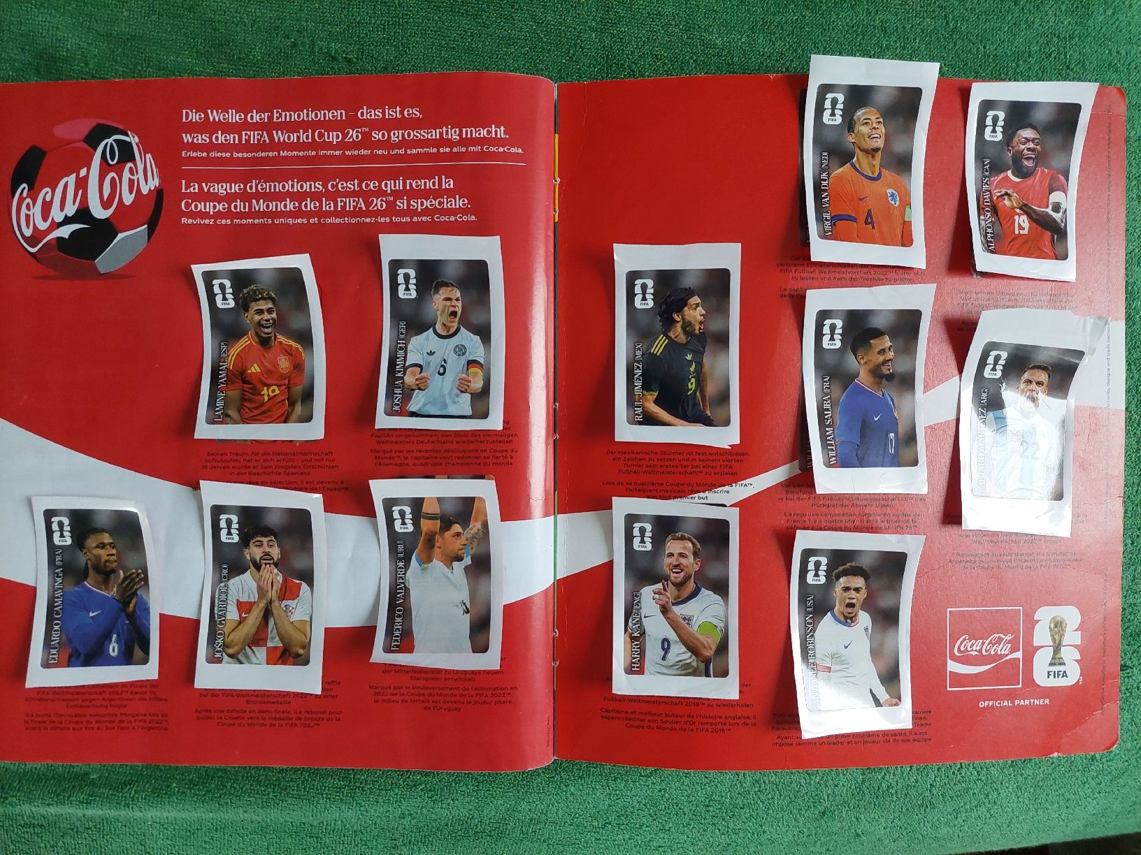 Panini Carte collezionabili: Alle 12 Coca Cola Panini Sticker WM 2026 - komplettes Set – Nuovo (secondo la descrizione) da Zürich venduto da Taxista 1