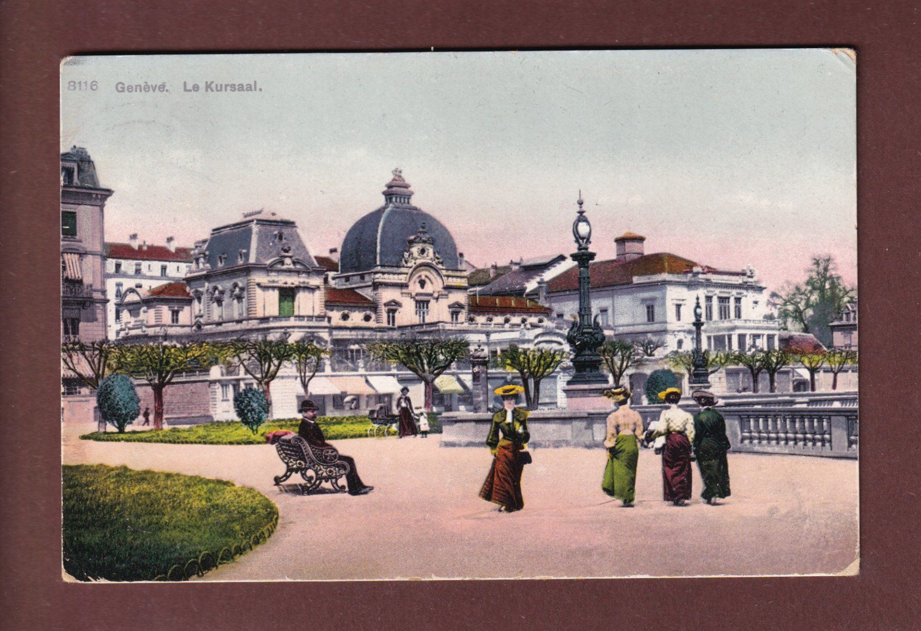 Cartes postales: GENEVE - Kursaal - 1909 – D'occasion à Pully par nicecards-shop