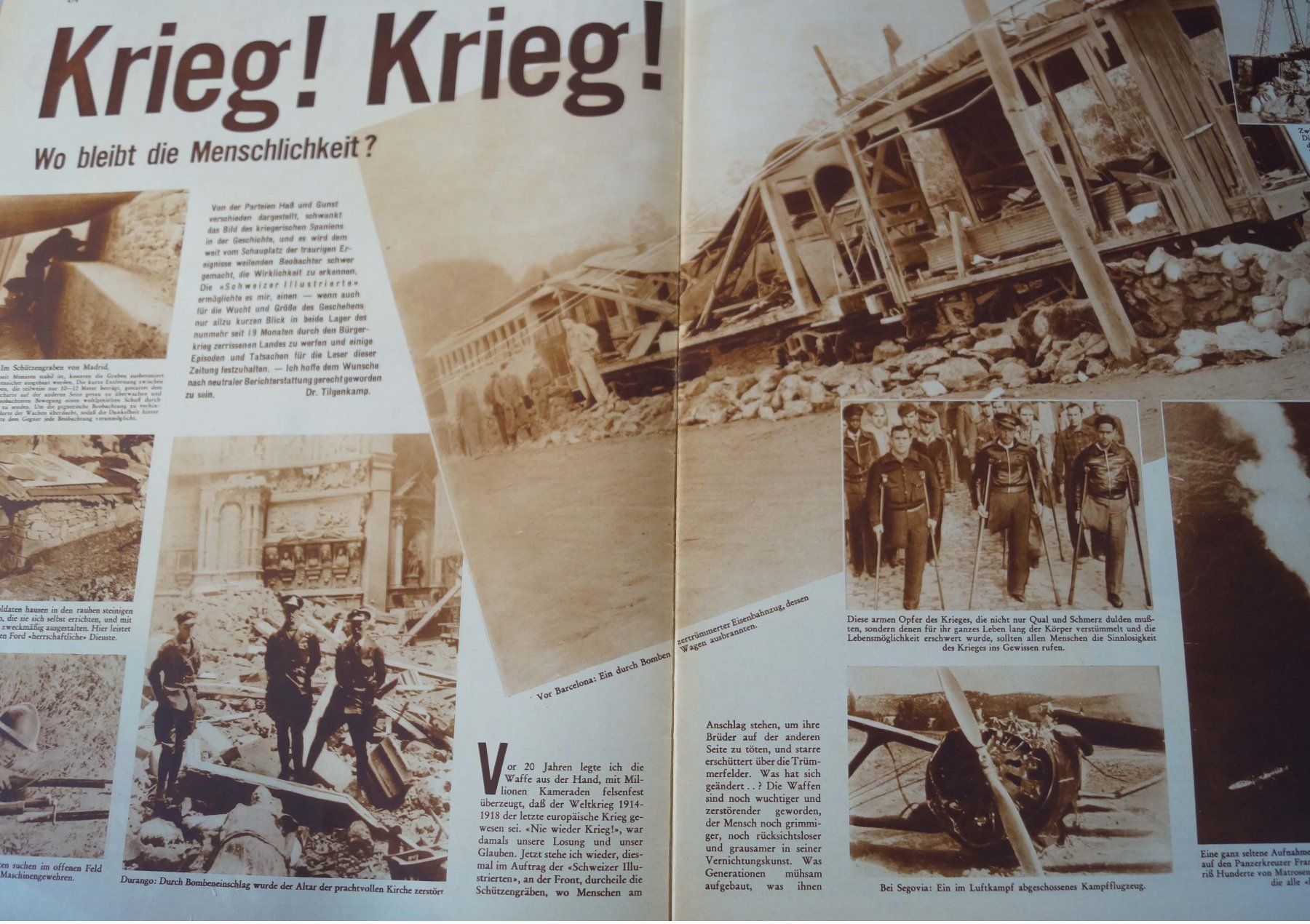 Zeitschriften & Magazine: Schweizer Illustrierte  1938 Spanien  Bürgerkrieg – Gebraucht aus Härkingen von sammelbecken 2