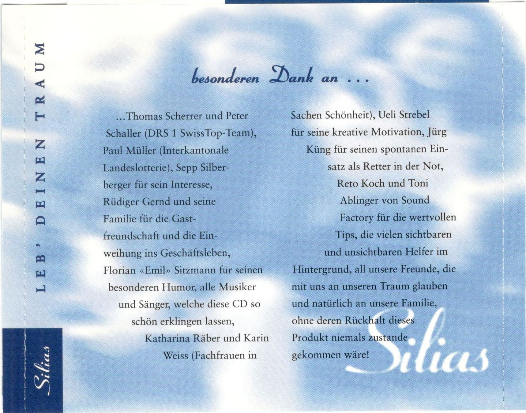 CDs: Silias CD leb deinen Traum – Gebraucht aus St. Margarethen TG von Smiley-Face 1