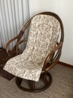 Rattansessel mit Drehfunktion und Polster