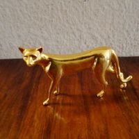 Goldene Panther Figur Deko (Vergoldet)