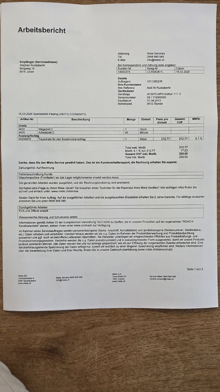 Miele Lavatrici: MIELE Waschmaschine W5873 – Usato da Jonen venduto da s.ruckaberle 6
