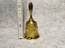 Dekorative Glocke Glöckchen Gold mit Verzierungen neuwertig