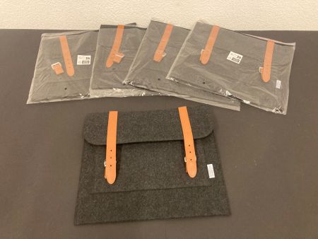 Filztaschen aus recyceltem Pet, 5 Stück, je ca. 37 x 32 cm