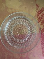 Retro Schale Schüsse Rund Kristall Muster Top Zustand