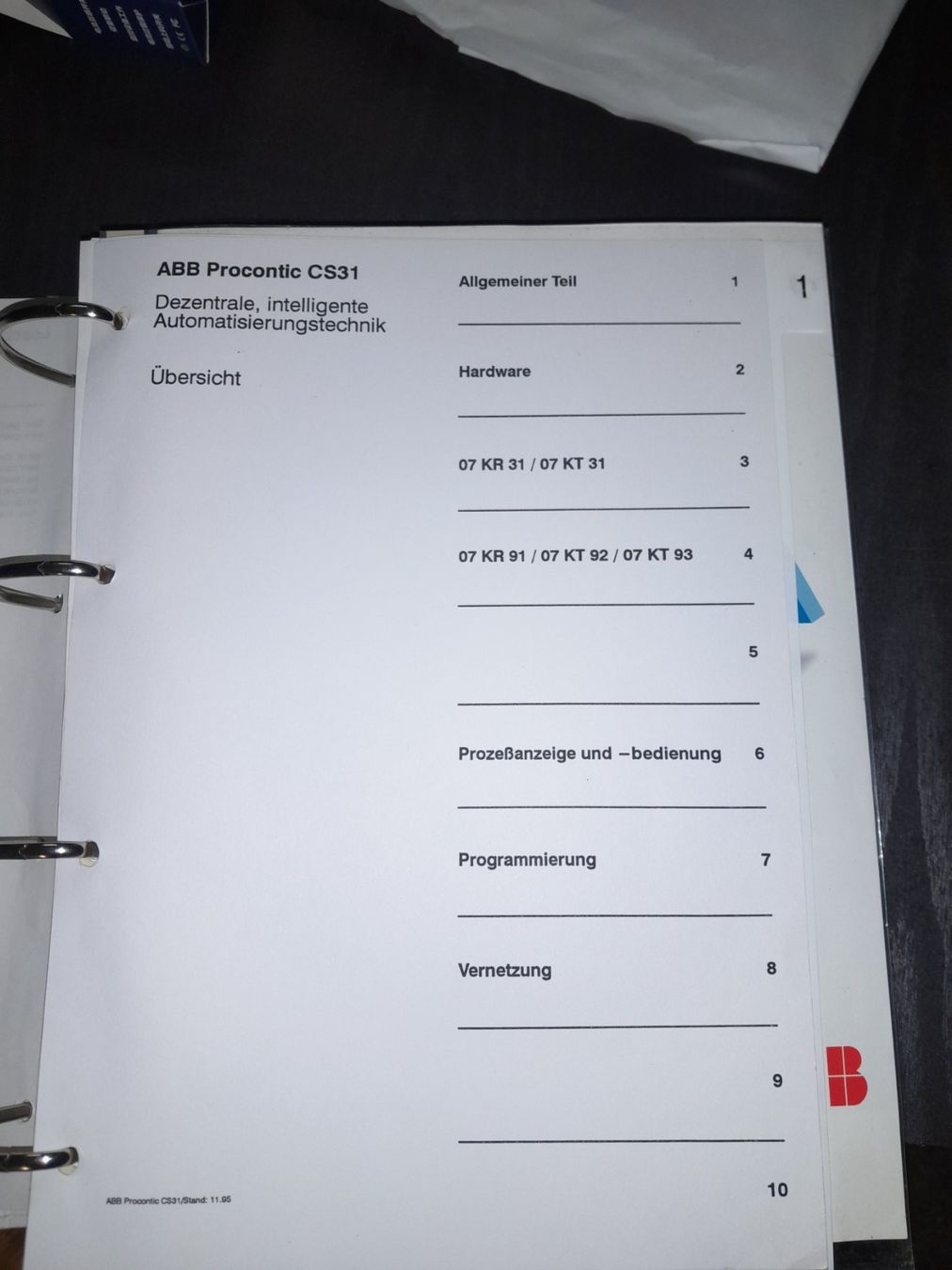ABB Componenti elettronici: ABB Procontic CS31 Systembeschreibung – Usato da Utzigen venduto da MoserUtzigen 1