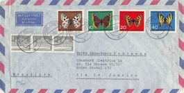 Deutsche Bundespost: Hamburg - Rio (Brasilien), 4.12.1962