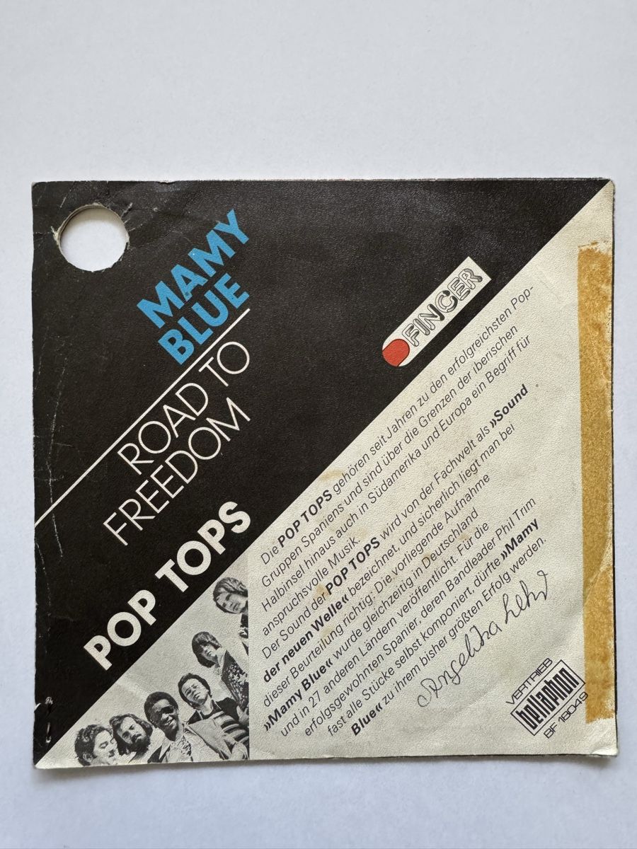 Dischi in vinile: Pop Tops -  Mamy Blue - 7" Single - 70s – Usato da Rorbas venduto da BlackstarRecords 1
