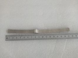 Edelstahl Uhrenarmband 7.9mm Anstoss, Silber Farbe