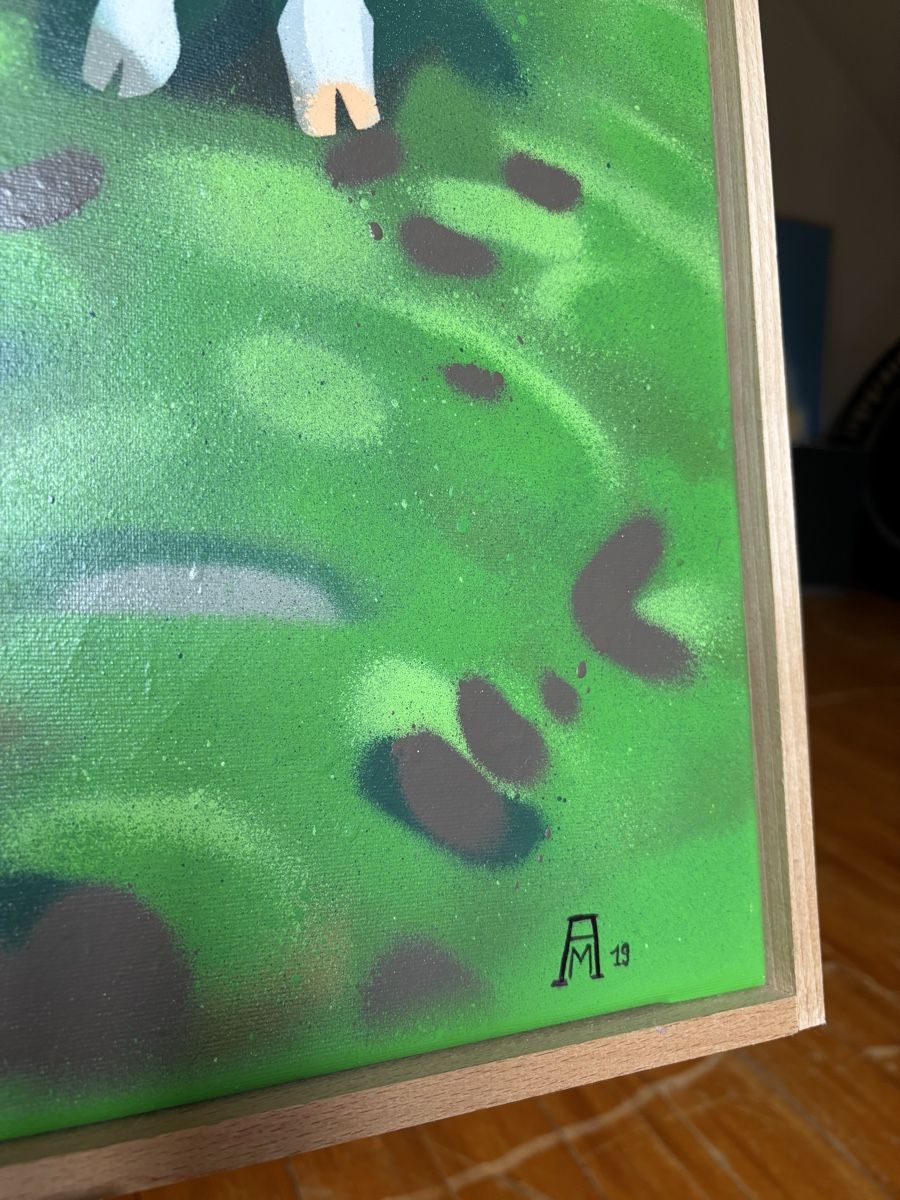 Dipinti: Kühe - gesprayt 90 x 90cm – Nuovo (secondo la descrizione) da Arlesheim venduto da alenka98 3