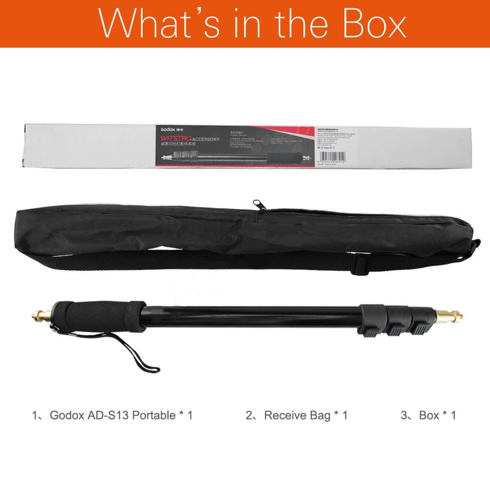 Godox Blitze: Godox AD-S13 Light Boom Stick 55-160 cm – Neu und originalverpackt aus Malans GR von BUYBEST-Schweiz 1