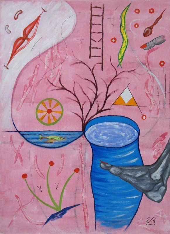 Tableaux: Surreales Gemälde: L'échelle – Neuf (Voir description) à Fribourg par erw_68dx