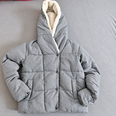 C&A clockhouse Winterjacke Gr. 34 – Grau – Teddyfutter