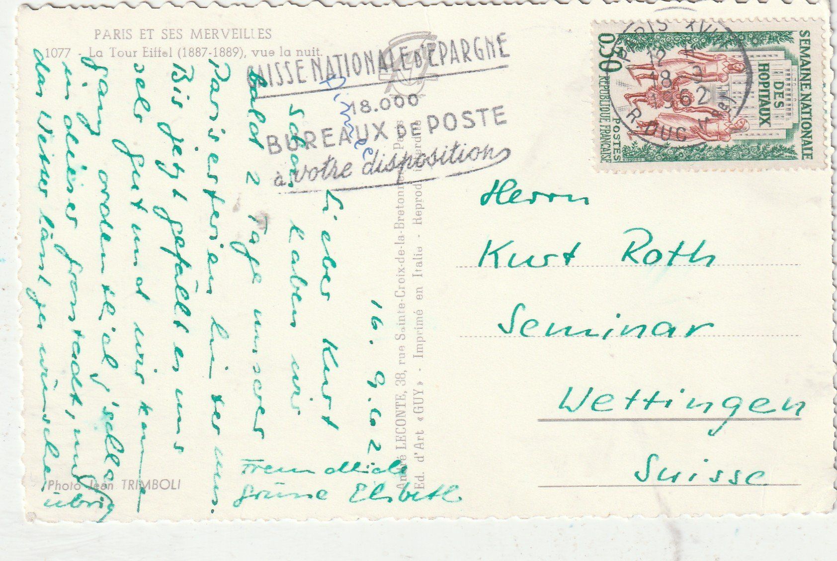 Cartoline postali: Paris – Usato da Lumbrein venduto da made02 1