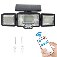 192 LED Solarlampen für Außen mit 3 Kopf