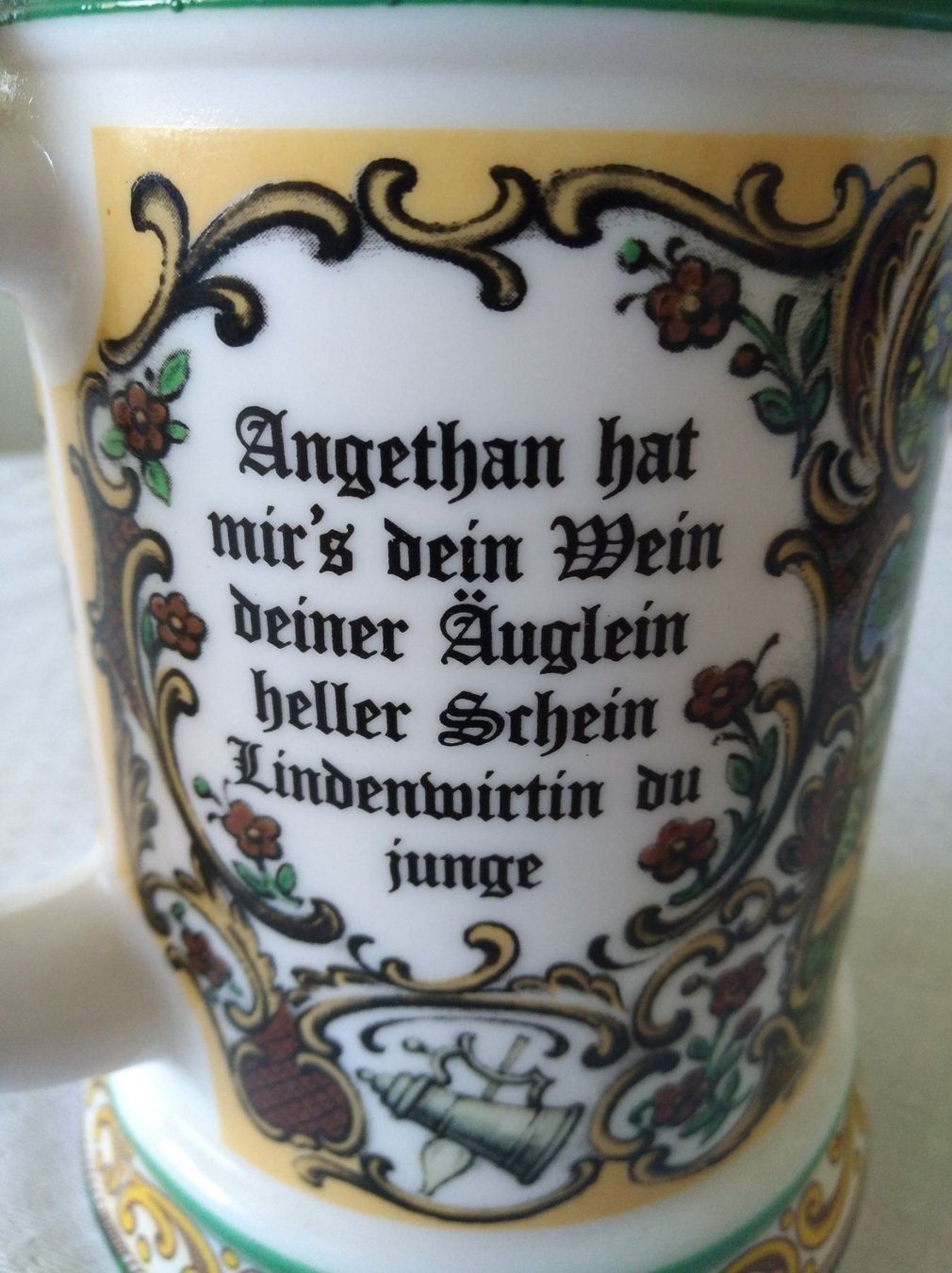 Bicchieri: Original BMF Bierseidel mit Zinndeckel – Usato da Chur venduto da rh86424 2