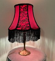 Abat jour pour lampe style burlesque Resille et dentelle