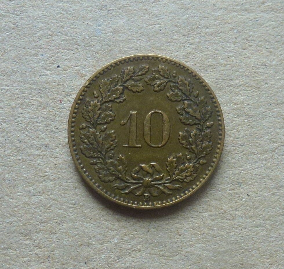 Tutti le monete: ++ 10 Rappen 1919 Messing – Usato da Walkringen venduto da Casablanca777 1