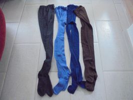4x STRUMPFHOSE KINDER GR.140/152/164 *NEU*