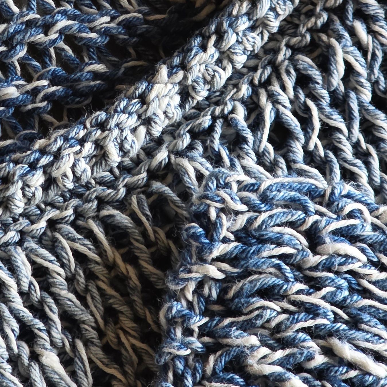 Maglioni & Felpe: 🐸 DENIM & CO LEINEN STRICKPULLOVER PULLOVER BLAU WEISS M – Usato da Môtier (Vully) venduto da Frogs 1
