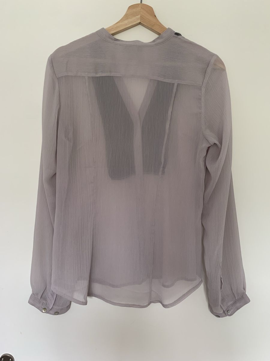H&M Blusen: H&M Bluse, Gr. 38, Lila-Grau – Gebraucht aus Bern von jeanine_bieri 1