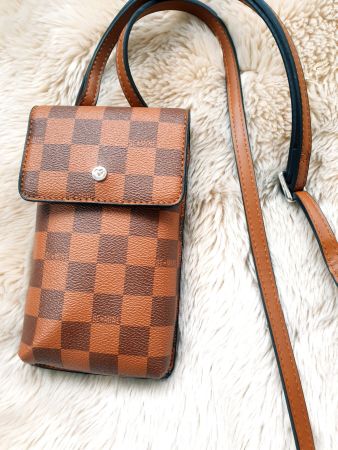 BE MINE BEMINE TASCHE BAG MINI PRAKTISCH NEU LEDER BRAUN TOP