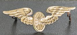 historisches Flügelrad-Abzeichen für Eisenbahnuniform