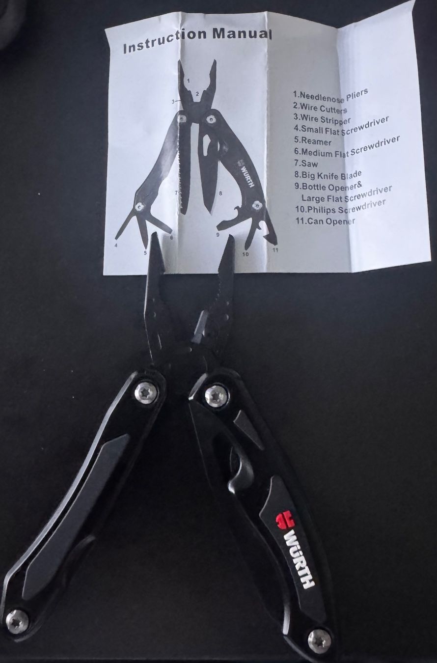 Würth Alle Werkzeuge: Würth Multitool schwarz mit Tasche – Neu und originalverpackt aus Chur von tan_qx6b