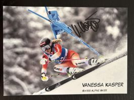Signierte Autogrammkarte Vanessa Kasper Ski Alpin Ski Weltcu