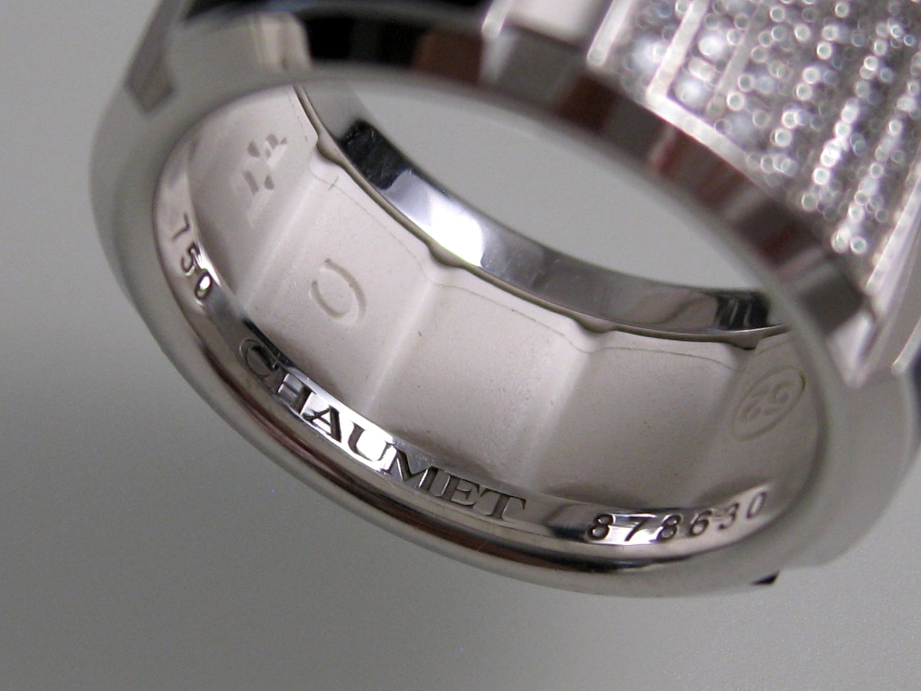 Chaumet Anelli: Bague Chaumet Class One en Or Blanc et Diamants – Usato da Geneve venduto da iBest 2