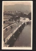 ^Zürich Quaibrücke u. Uetliberg ,Tram / Fuhrwerke ,gel. 1923