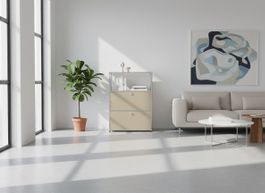 USM Haller Regal 1x3 Beige / Neu (mit A Gestänge)