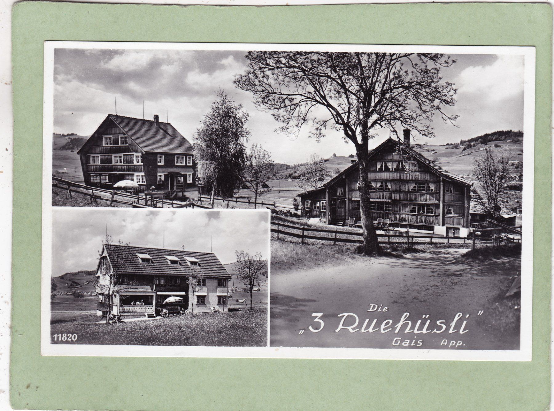 Cartoline postali: Die 3 Ruehüsli Gais 1942 – Usato da Herisau venduto da Lisegrat2008