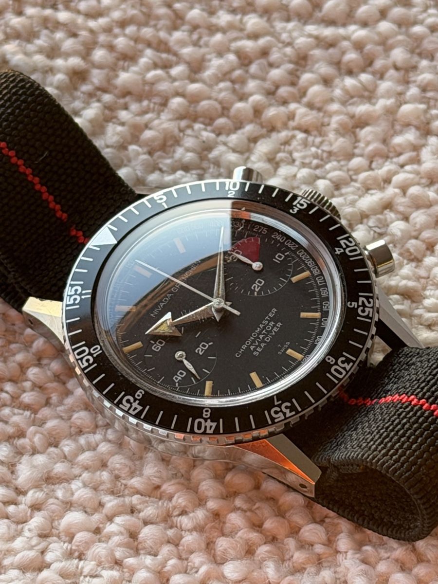Nivada Montres: Nivada Grenchen Chronomaster Aviator Sea Diver – D'occasion à Walchwil par wwatches 1