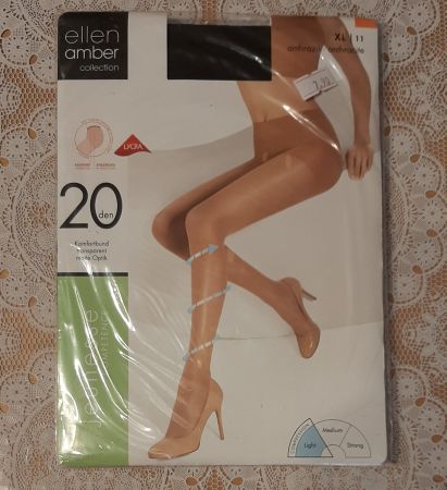 Ellen Amber Jeunesse Strumpfhose 20den Gr.XL Anthrazit