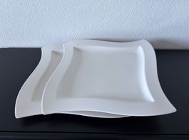 Villeroy & Boch NewWave Teller / Platte 34 x 34 cm, 2 Stück