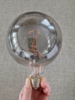 MOLNART LED-Leuchtmittel E27 140 lm, rund Klarglas grau