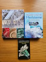 3 Mineralienbücher, Themen: Sammeln, Bestimmen, Heilwirkung
