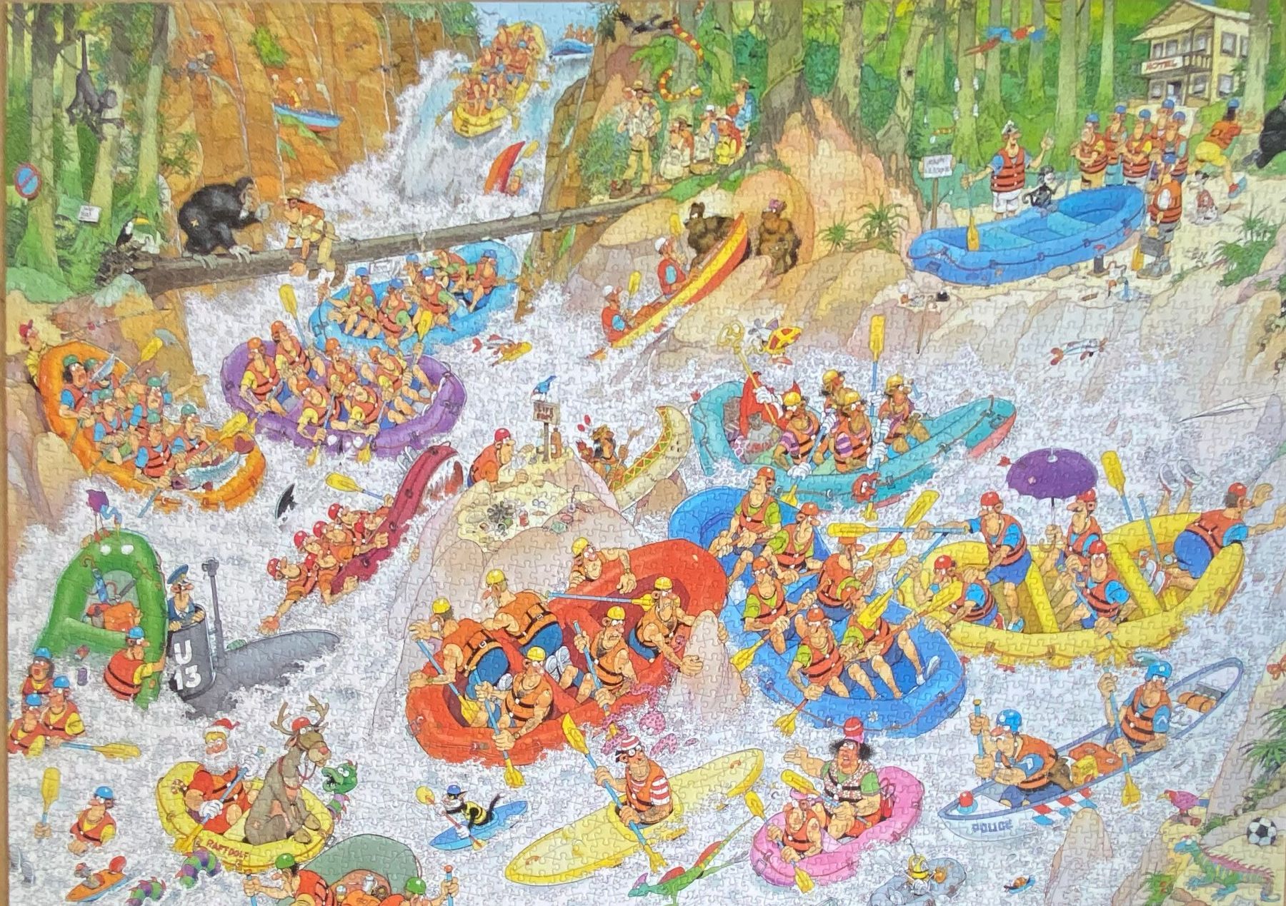 Puzzles: Jan van Haasteren-Puzzle "Wildwasser-Rafting" – Gebraucht aus Egg SZ von irbaku 1