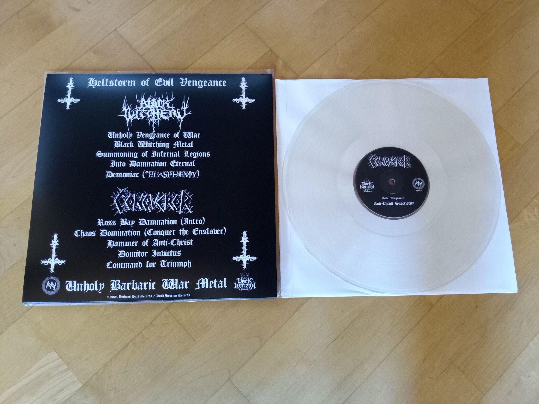 Schallplatten: Black Witchery / Conqueror - Hellstorm Of Evil Vengeance LP – Neu (gemäss Beschreibung) aus Brienz BE von INTERNALFIRE 1